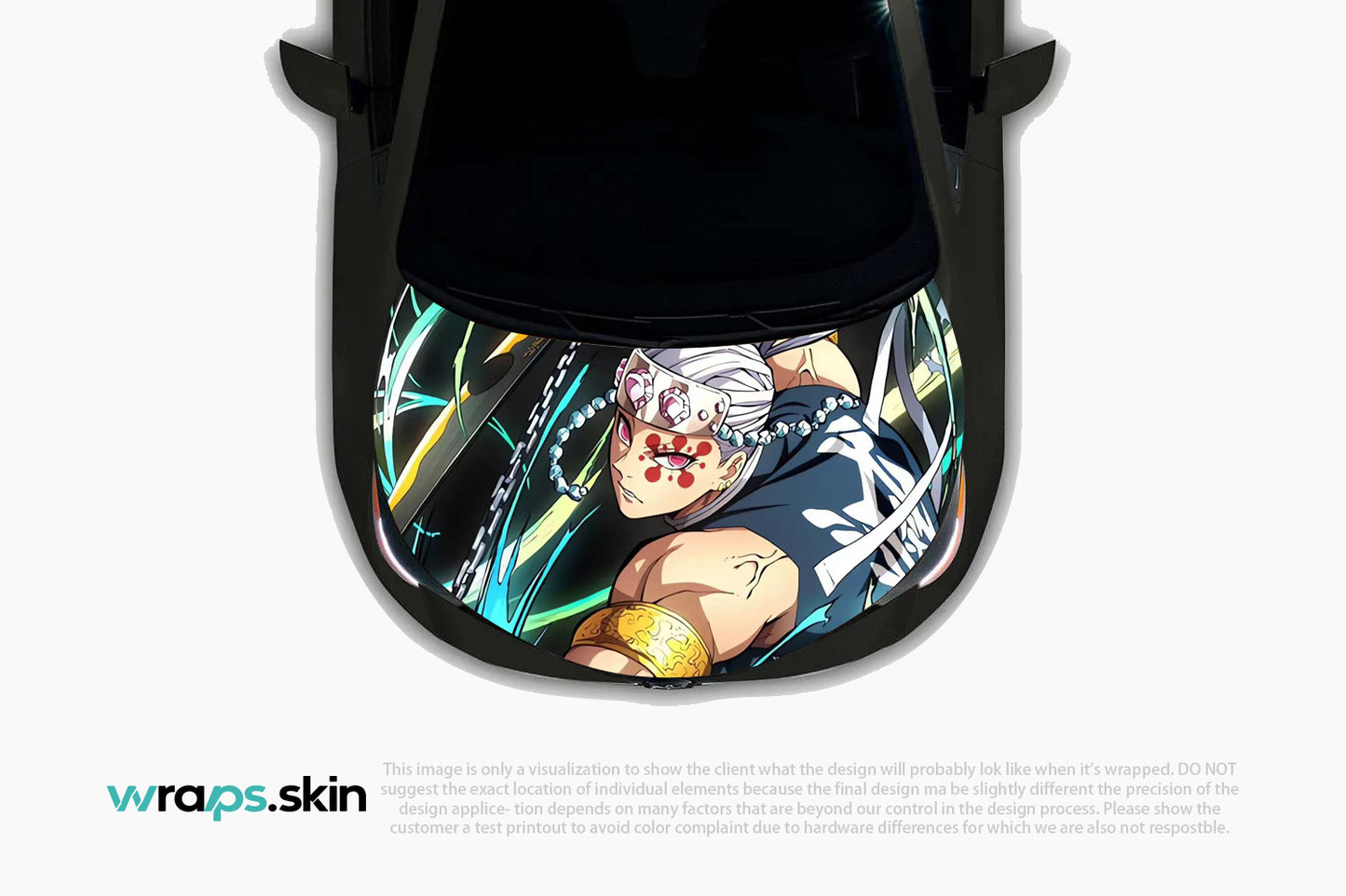 Flamboyant Fury Premium Custom Hood Wrap