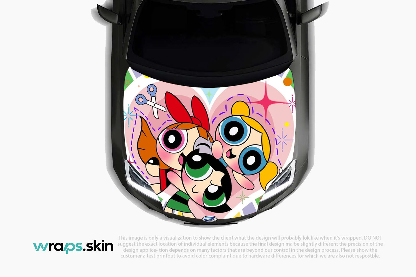 Premium Custom Anime Character Hood Wrap Sweet Sisters Portrait Series
