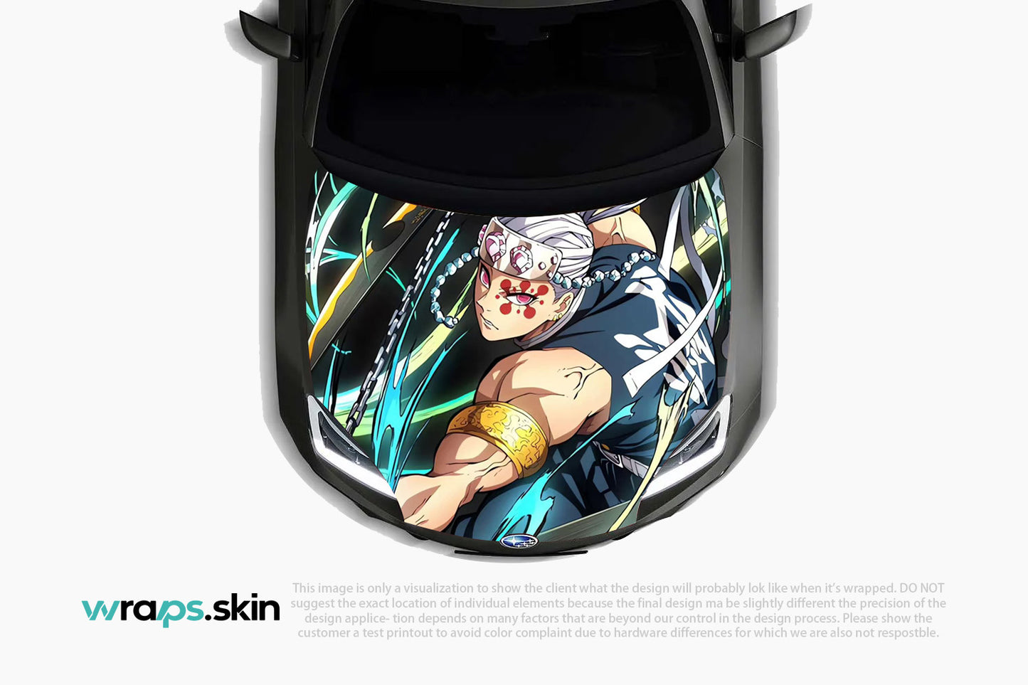 Flamboyant Fury Premium Custom Hood Wrap