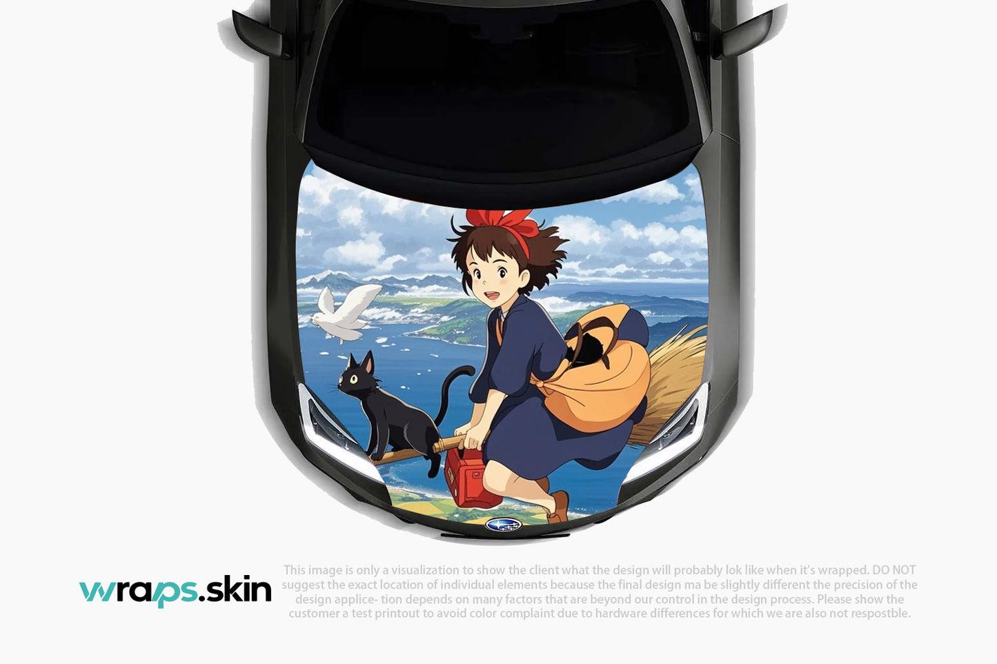 Premium Custom Anime Character Hood Wrap Skybound Delivery Series