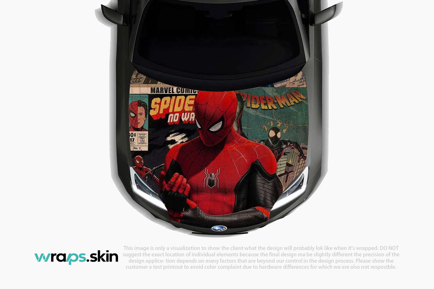 Dynamic Web-Slinger Themed Hood Wrap