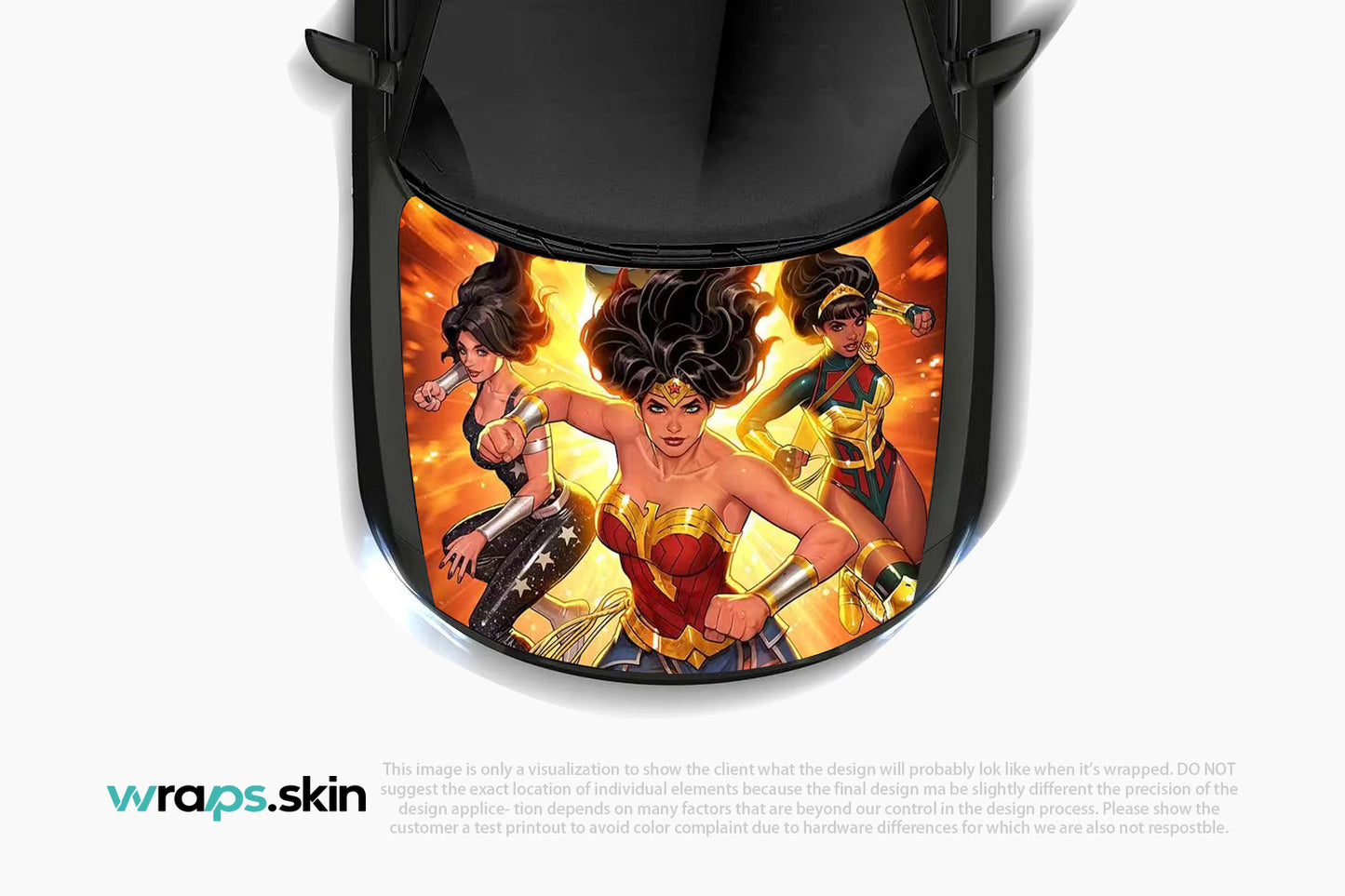 Premium Custom Anime Character Hood Wrap Heroic Trinity Alliance Series