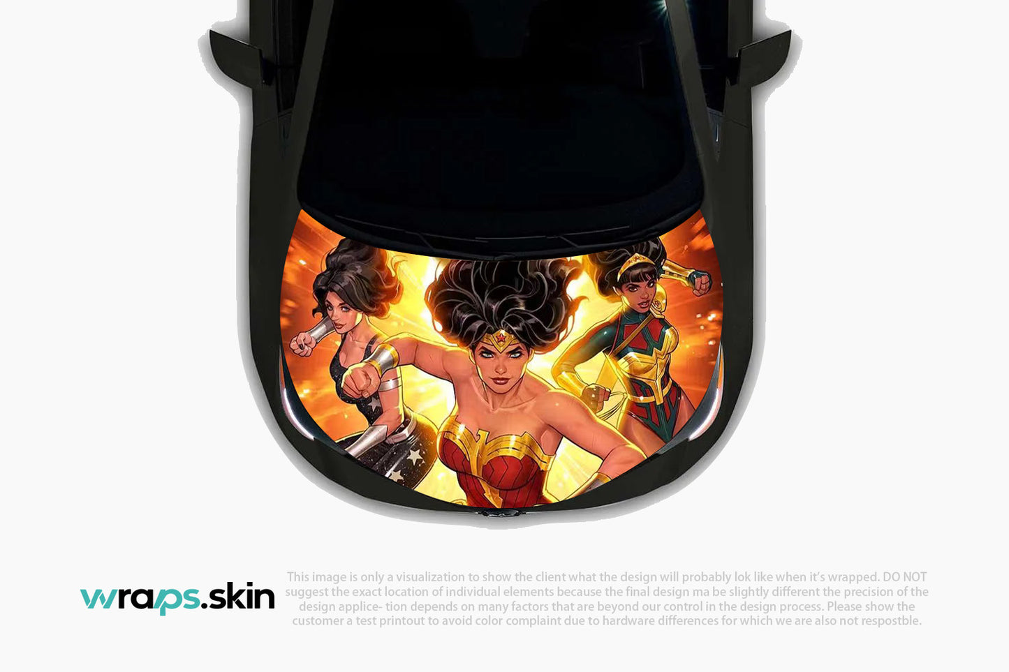 Premium Custom Anime Character Hood Wrap Heroic Trinity Alliance Series