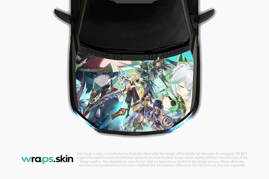 Elemental Convergence - Premium Custom Hood Wrap