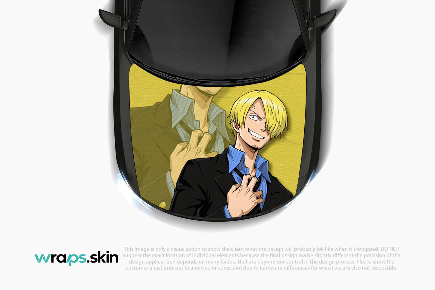 Premium Custom Anime Character Hood Wrap - Gentleman Chef Series