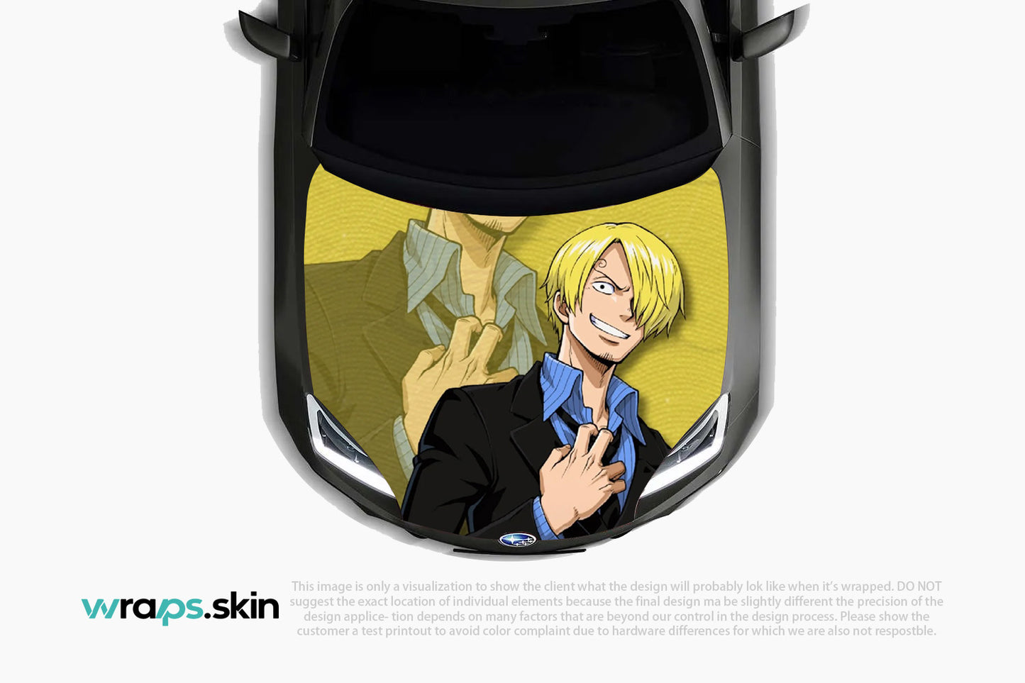 Premium Custom Anime Character Hood Wrap - Gentleman Chef Series
