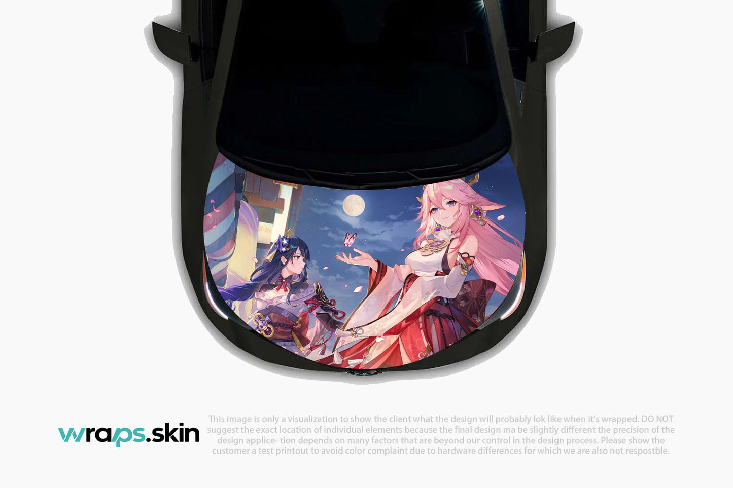Sakura Moonlight Premium Custom Hood Wrap
