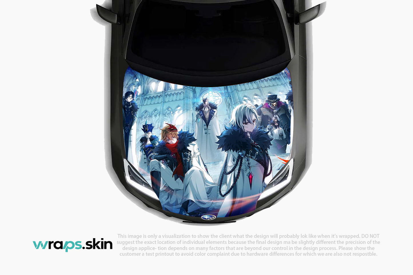 Moonlit Sisterhood Premium Custom Hood Wrap