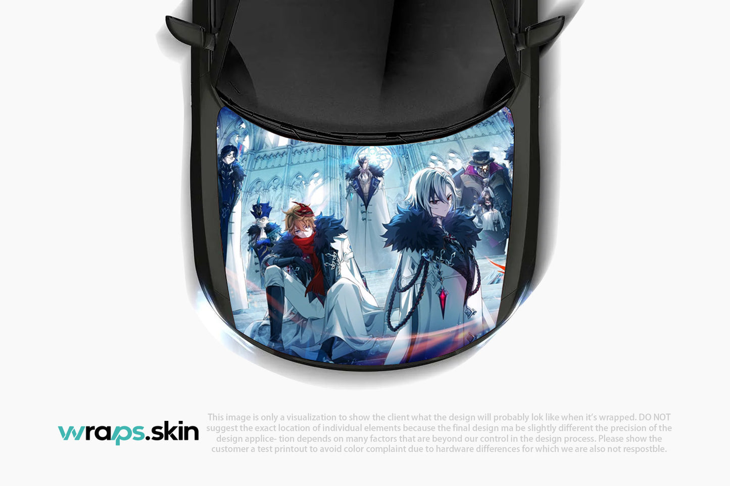 Moonlit Sisterhood Premium Custom Hood Wrap