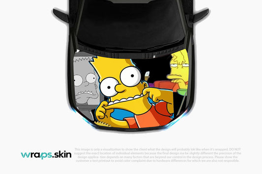 Yellow Family Mayhem Premium Custom Hood Wrap