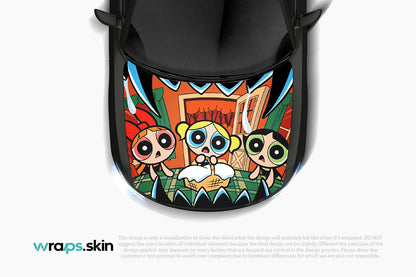 Premium Custom Anime Character Hood Wrap Cute Defenders Family Series