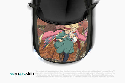 Premium Custom Anime Character Hood Wrap Rooftop Romance Series