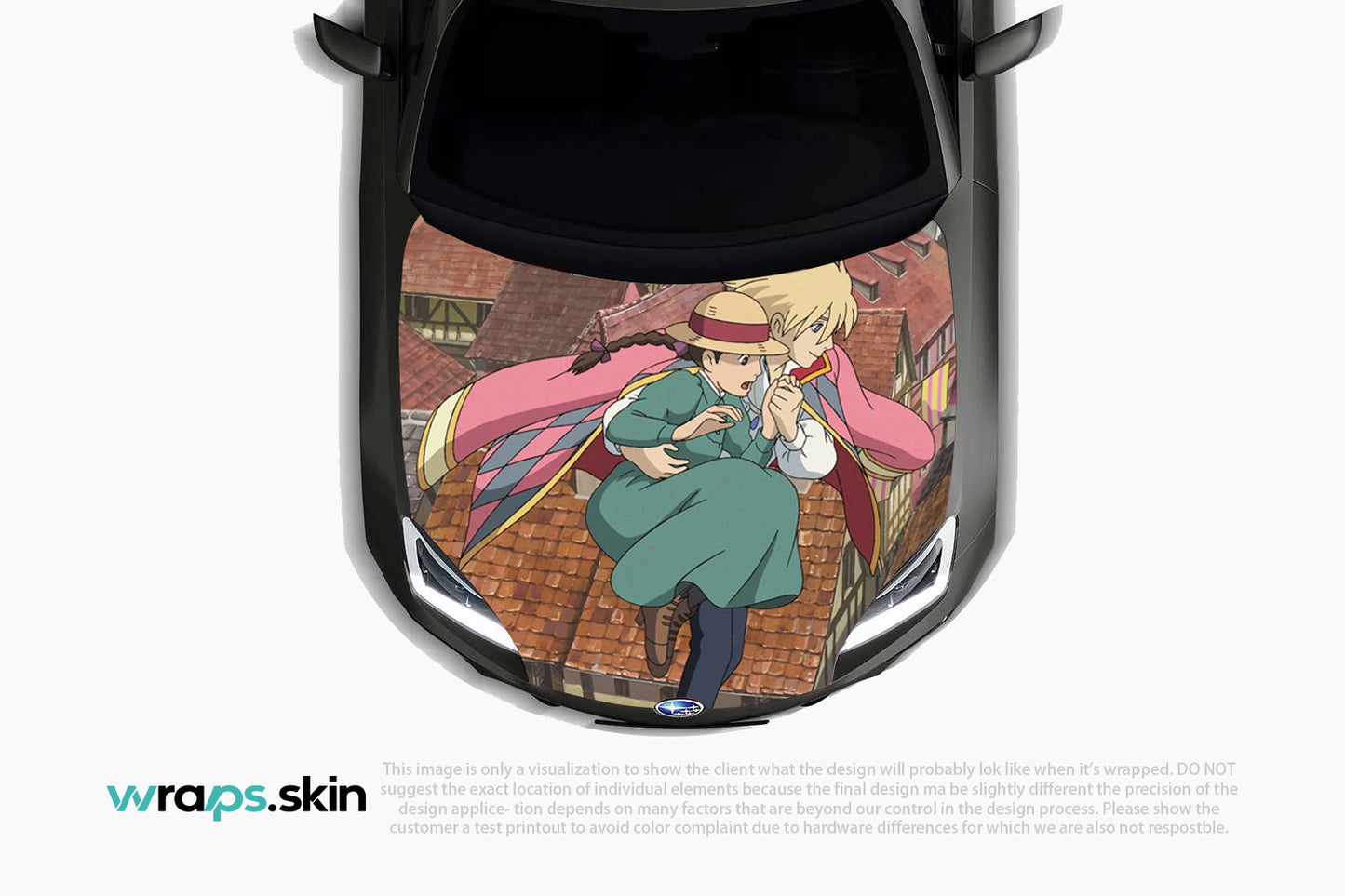 Premium Custom Anime Character Hood Wrap Rooftop Romance Series