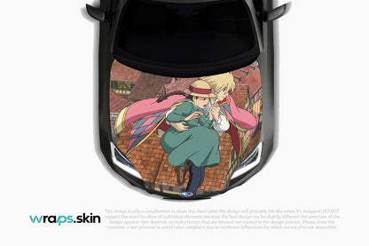 Premium Custom Anime Character Hood Wrap Rooftop Romance Series