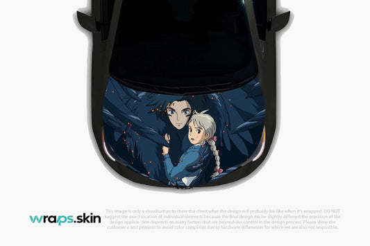 Premium Custom Anime Character Hood Wrap Magical Flight Romance Series