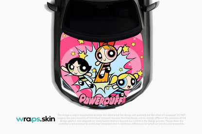 Premium Custom Anime Character Hood Wrap Super Heroines Trio Series