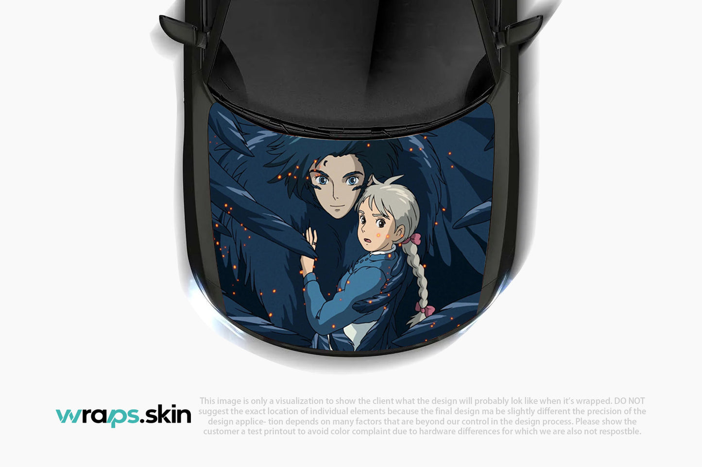 Premium Custom Anime Character Hood Wrap Magical Flight Romance Series