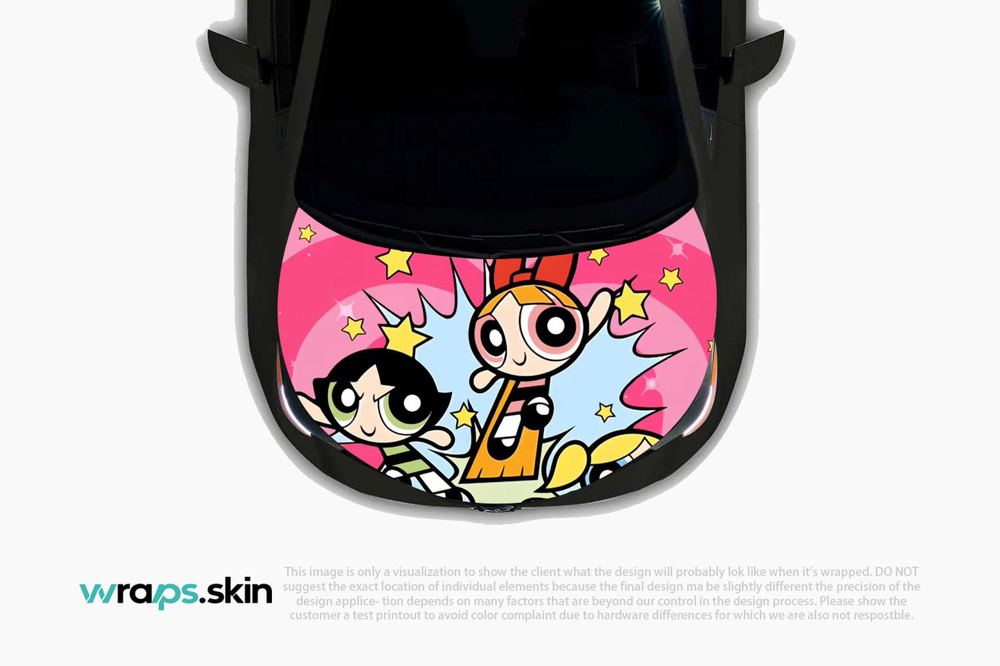 Premium Custom Anime Character Hood Wrap Super Heroines Trio Series