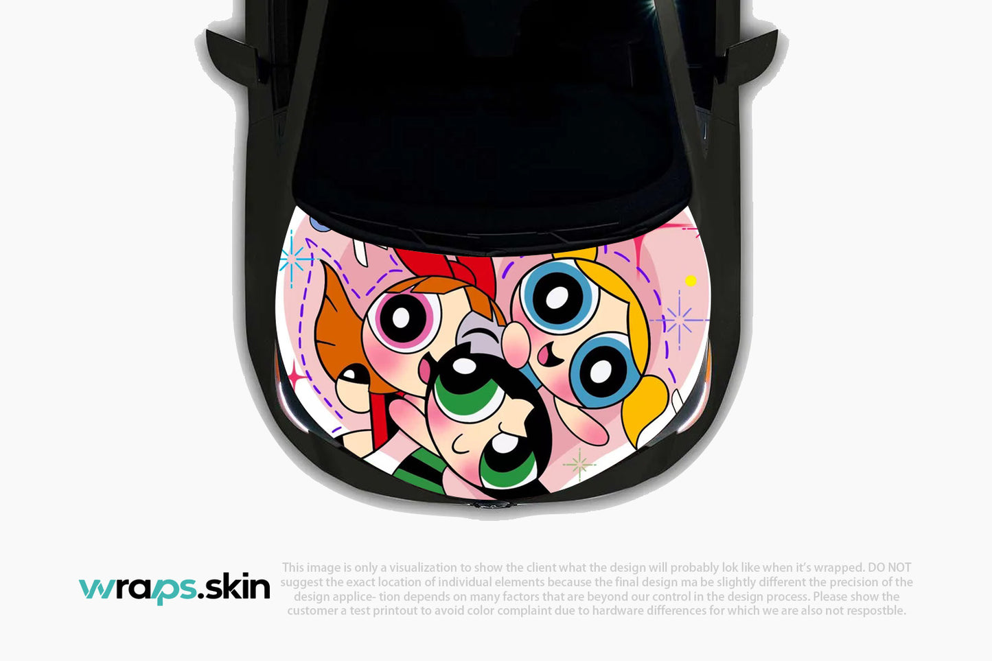 Premium Custom Anime Character Hood Wrap Sweet Sisters Portrait Series