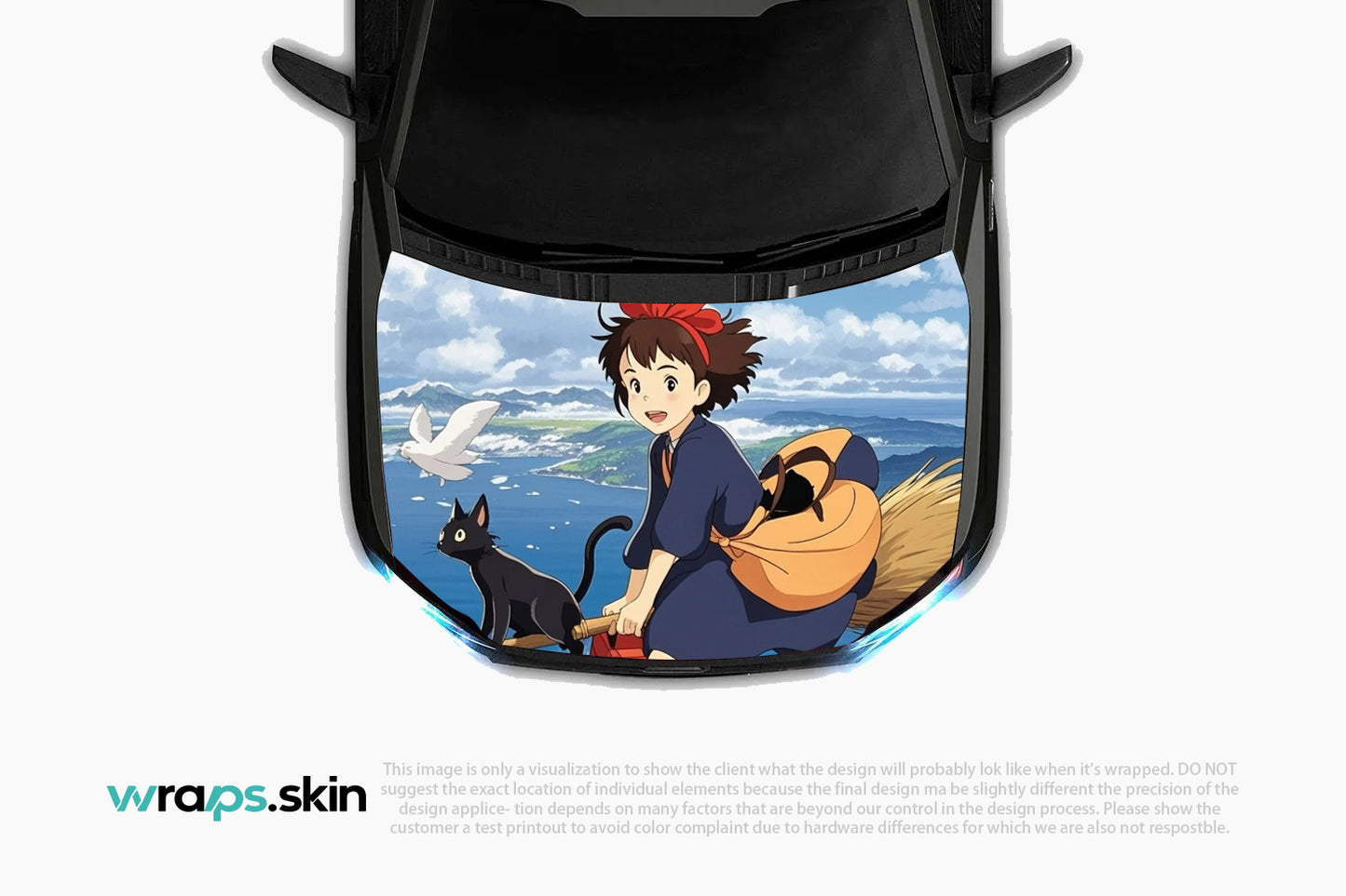 Premium Custom Anime Character Hood Wrap Skybound Delivery Series