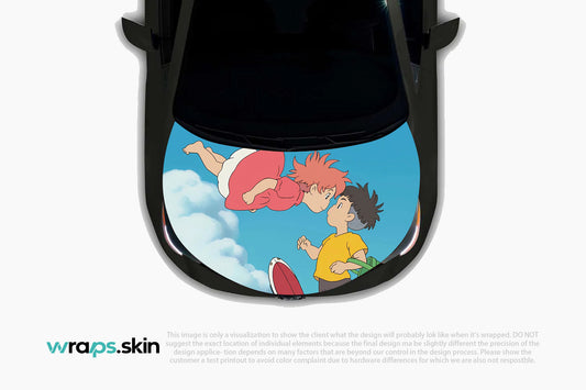 Premium Custom Anime Character Hood Wrap Ocean Magic Friendship Series