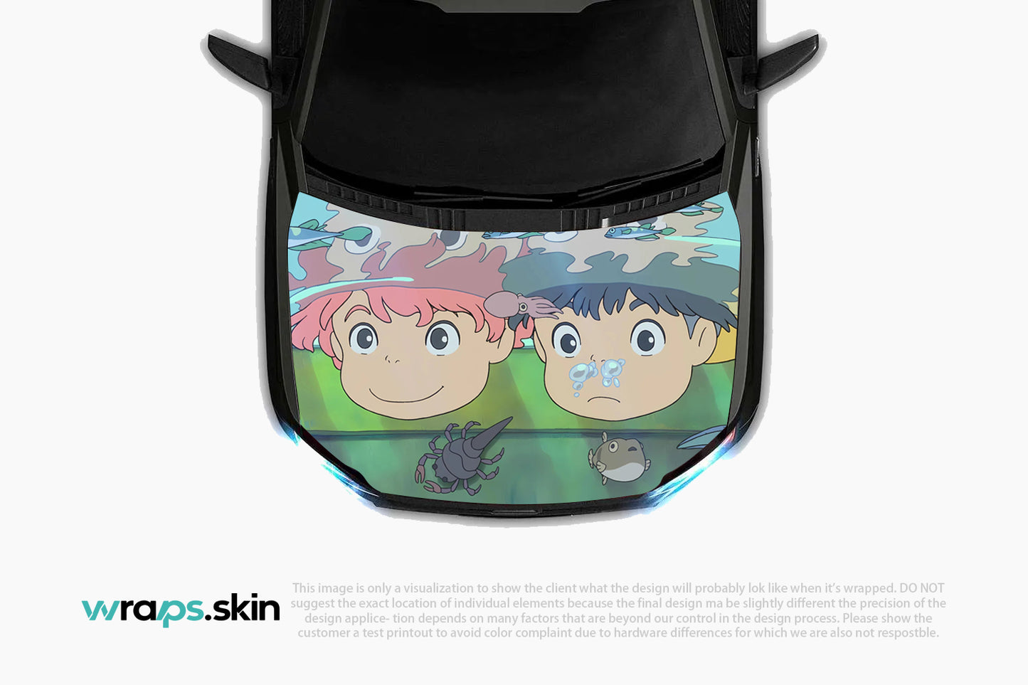 Premium Custom Anime Character Hood Wrap Underwater Wonder Series
