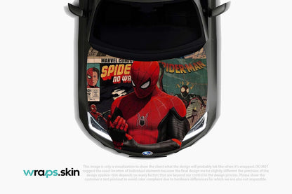 Dynamic Web-Slinger Themed Hood Wrap