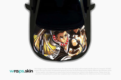 Inferno's Heart Premium Custom Hood Wrap