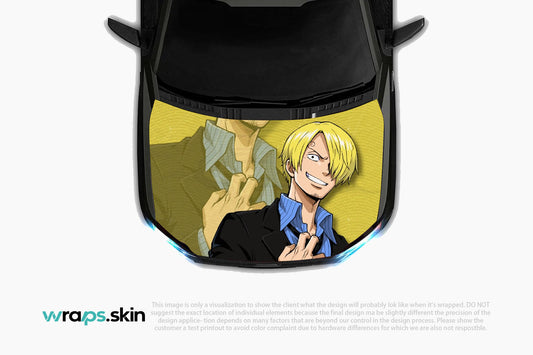 Premium Custom Anime Character Hood Wrap - Gentleman Chef Series