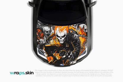Premium Custom Anime Character Hood Wrap Blazing Skull Dominion Series