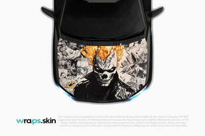 Premium Custom Anime Character Hood Wrap Phantom Flame Chronicle Series