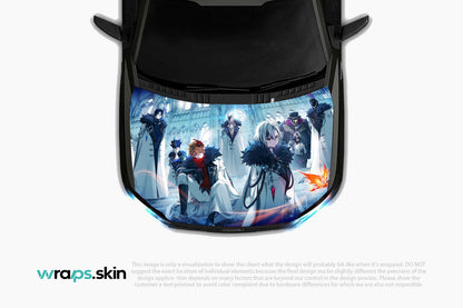 Moonlit Sisterhood Premium Custom Hood Wrap