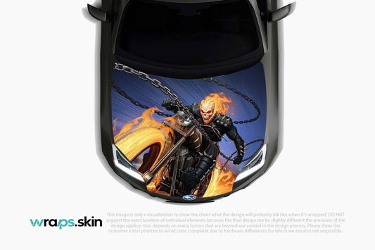 Premium Custom Anime Character Hood Wrap Midnight Inferno Rider Series