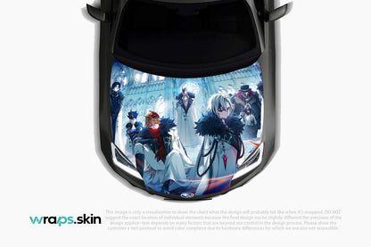 Moonlit Sisterhood Premium Custom Hood Wrap