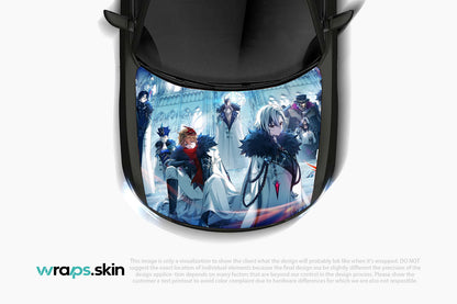 Moonlit Sisterhood Premium Custom Hood Wrap