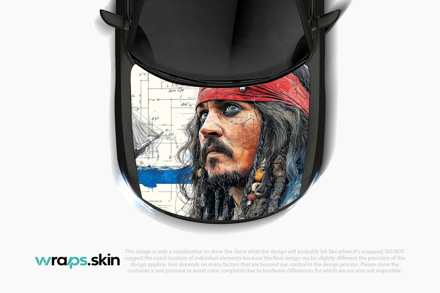 Premium Custom Anime Character Hood Wrap Maritime Legend Portrait Series