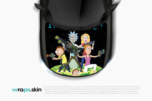 Interdimensional Adventures  Premium Custom Hood Wrap