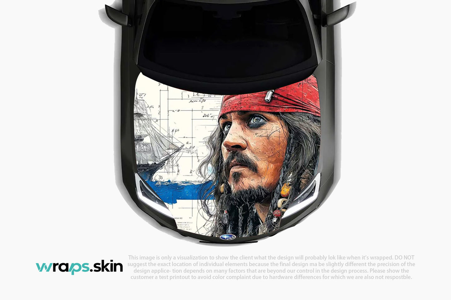Premium Custom Anime Character Hood Wrap Maritime Legend Portrait Series