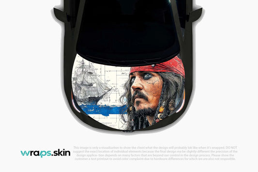 Premium Custom Anime Character Hood Wrap Maritime Legend Portrait Series